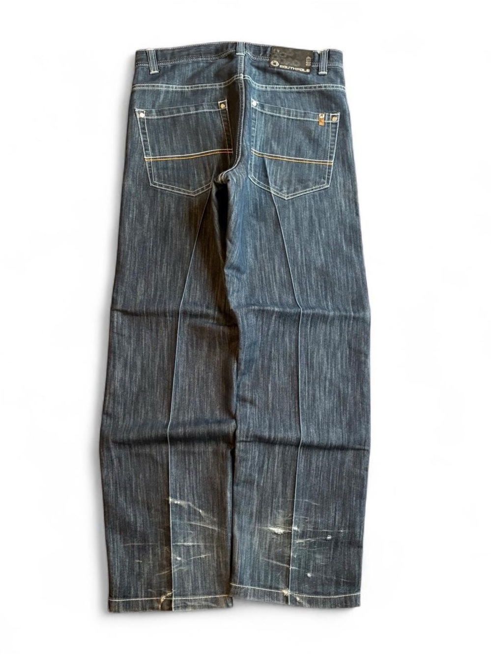 South Pole Men's Dark Blue Straight Jeans